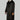 Coal Black Lightweight Hooded Djellaba for Men