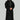 Luxury Coal Black Hooded Moroccan Thobe