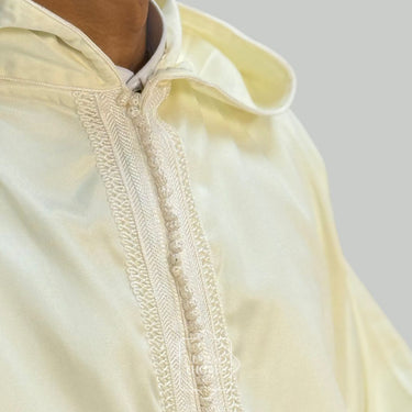 Royal Lightweight Cream Hooded Djellaba