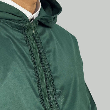 Royal Lightweight Emerald Green Hooded Djellaba