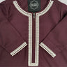 Toddler Luxury Burgundy Embroidered Omani Thobe