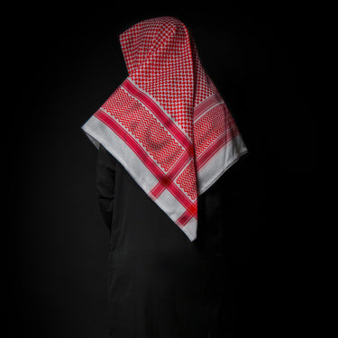 Saudi Red Shemagh Scarf