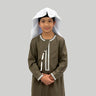 Boy's Luxury Olive Green Omani Thobe