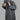 Luxury Platinum Grey Hooded Moroccan Thobe