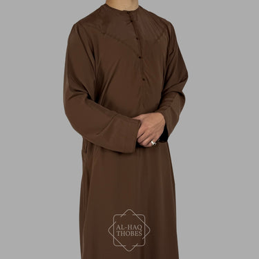 Luxury Milk Choco Lightweight Emirati Zibda Thobe