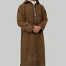 Luxury Choco Brown Hooded Moroccan Thobe