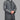 Luxury Platinum Grey Hooded Moroccan Thobe