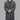 Luxury Platinum Grey Hooded Moroccan Thobe