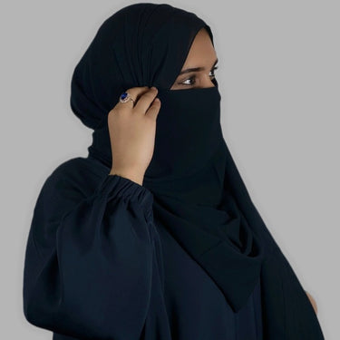 Premium Ocean Navy Butterfly Abaya