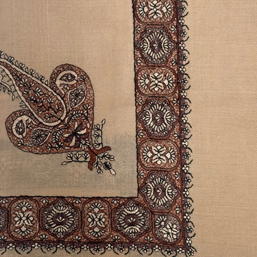 Luxury Desert Brown Embroidered Yemeni Shemagh
