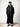 Siroua Coal Black hooded Moroccan djellaba – view 1