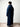 Luxury Pacific Navy hooded Moroccan djellaba – view 3