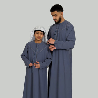 Boy's Luxury Deep Mauve Lightweight Zibda Emirati Thobe