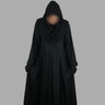 Al-Haq Hayaat Noir Black Closed Pleated Abaya