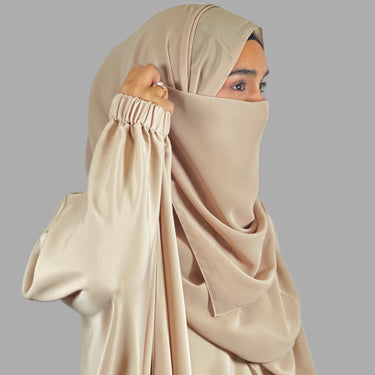 Premium Vanilla Beige Butterfly Abaya